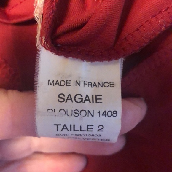 Beautiful Red Sequin Women’s Long Sleeved Jacket Made in France - Picture 15 of 15